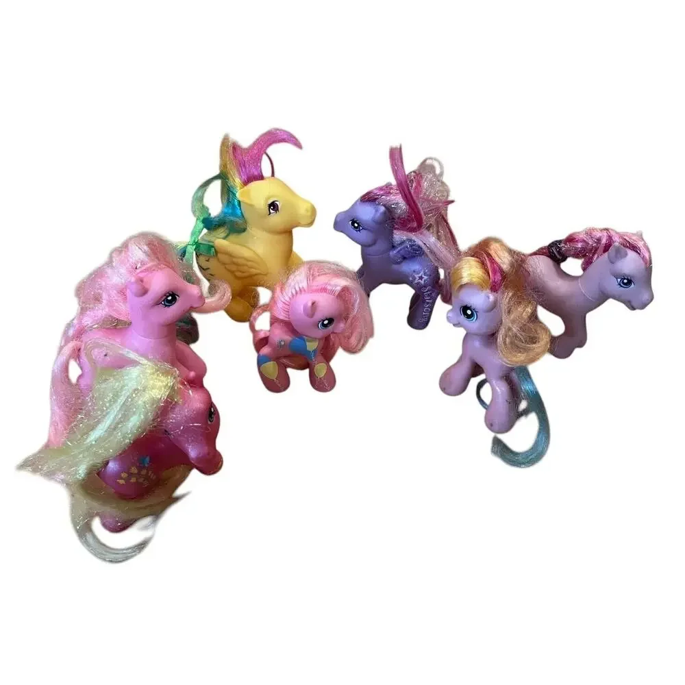 G3 Hasbro My Little Pony Lot of 7 MLP Early 2000s Ponies Horses Full Size 5”